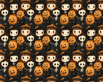 Papier numérique à motif transparent Halloween | Téléchargement numérique Halloween | Cadeaux d'Halloween, papier d'emballage, papier peint imprimé, papier de scrapbooking