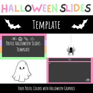 パステルカラーのハロウィンスライドテンプレート | ハロウィンをテーマにしたスライド | 編集可能なパステルカラーのスライド
