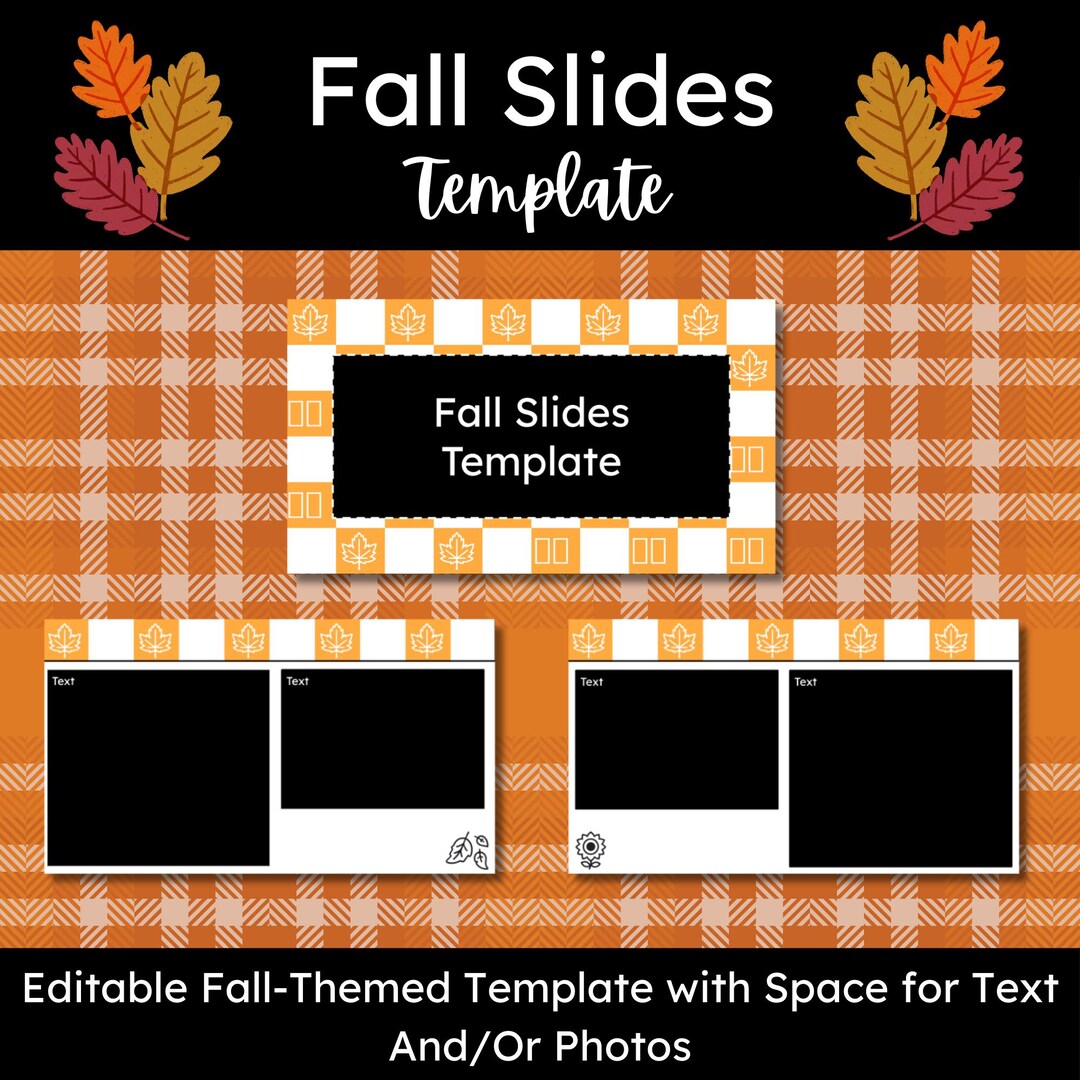 Fall Slides Template | Editable Fall-themed Slides | Classroom Slides ...