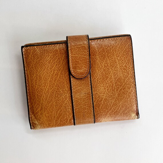 Vintage Rolfs buffalo calf leather wallet Bifold a