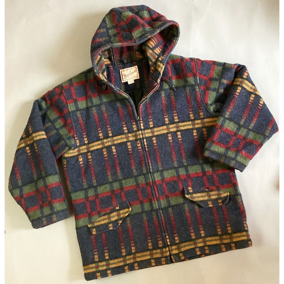 Vintage Wool Jacket Woolrich Striped 