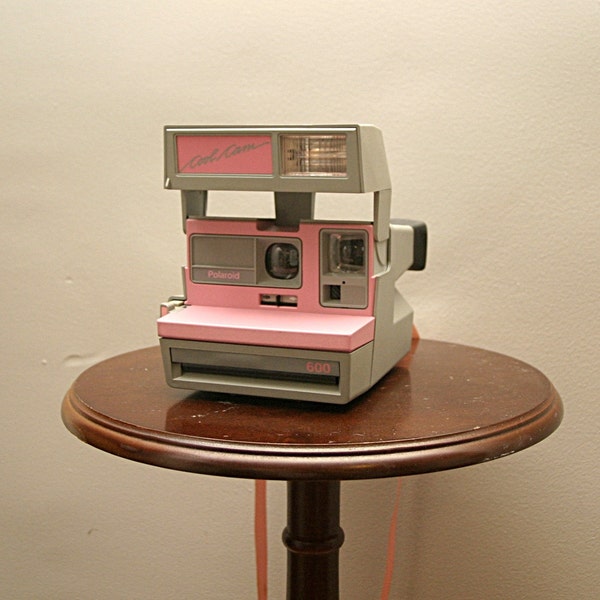 VTG 80's Retro Grey & Pink Polaroid Cool Cam Instant Camera (In Working Condition)