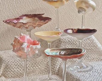 Seashell Wine Glasses, Shell Martini Glasses, Wedding Bridesmaid Gift, Birthday Gift Bachelorette Party, Wedding Anniversary Gift 2025