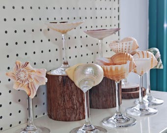 Seashell Wine Glasses, Shell Martini Glasses, Trending Valentine&#39;s Day Gifts 2025, Wedding Bridesmaid Gift, Birthday Gift Bachelorette Party