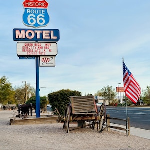 Arizona Route 66 Photo, Roadside Photography, Americana Photography, America&#39;s West, Route 66, Nostalgia, Iconic Route 66, Motel Route 66