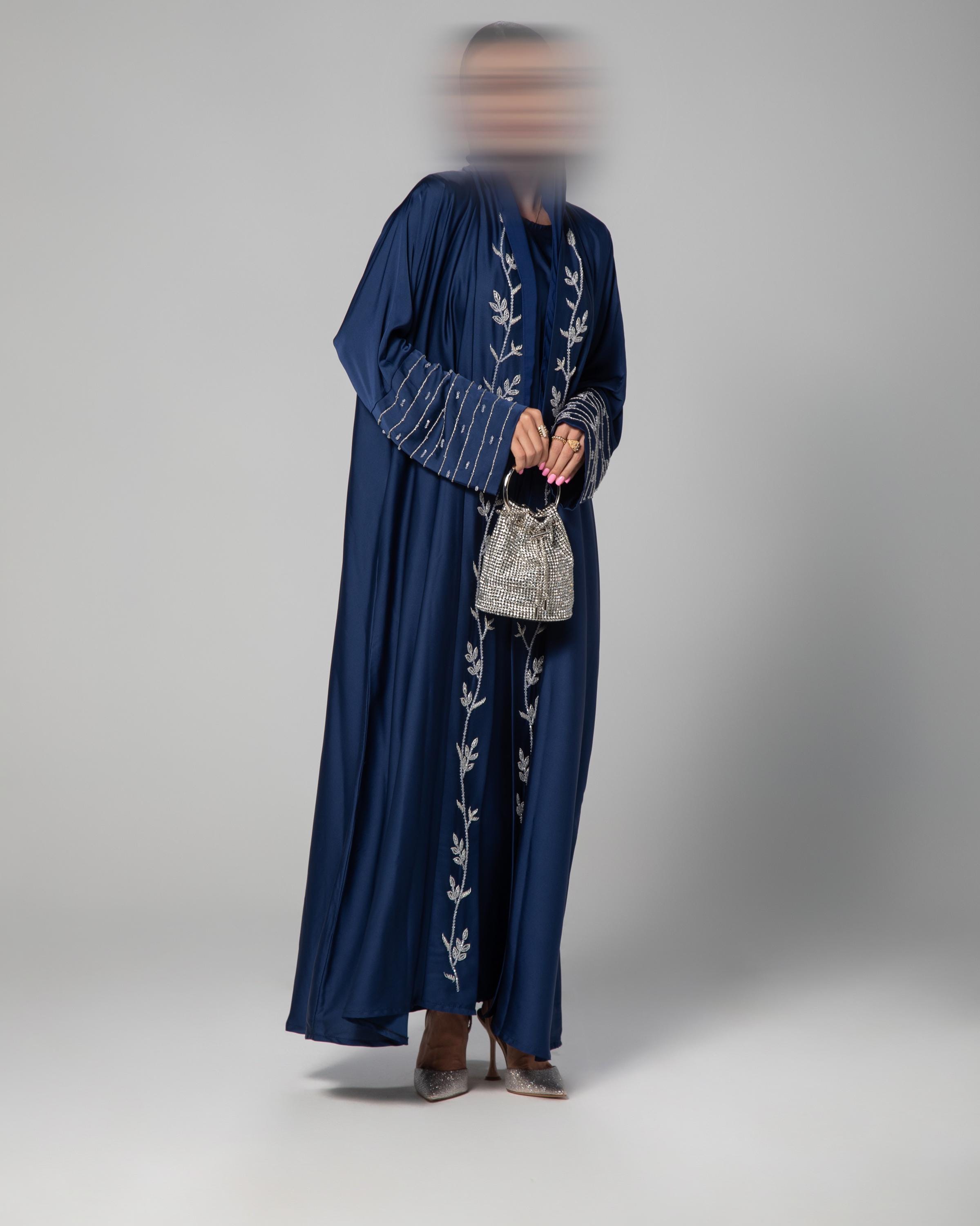 Amani Textured Abaya Inner - Smolder main image 1