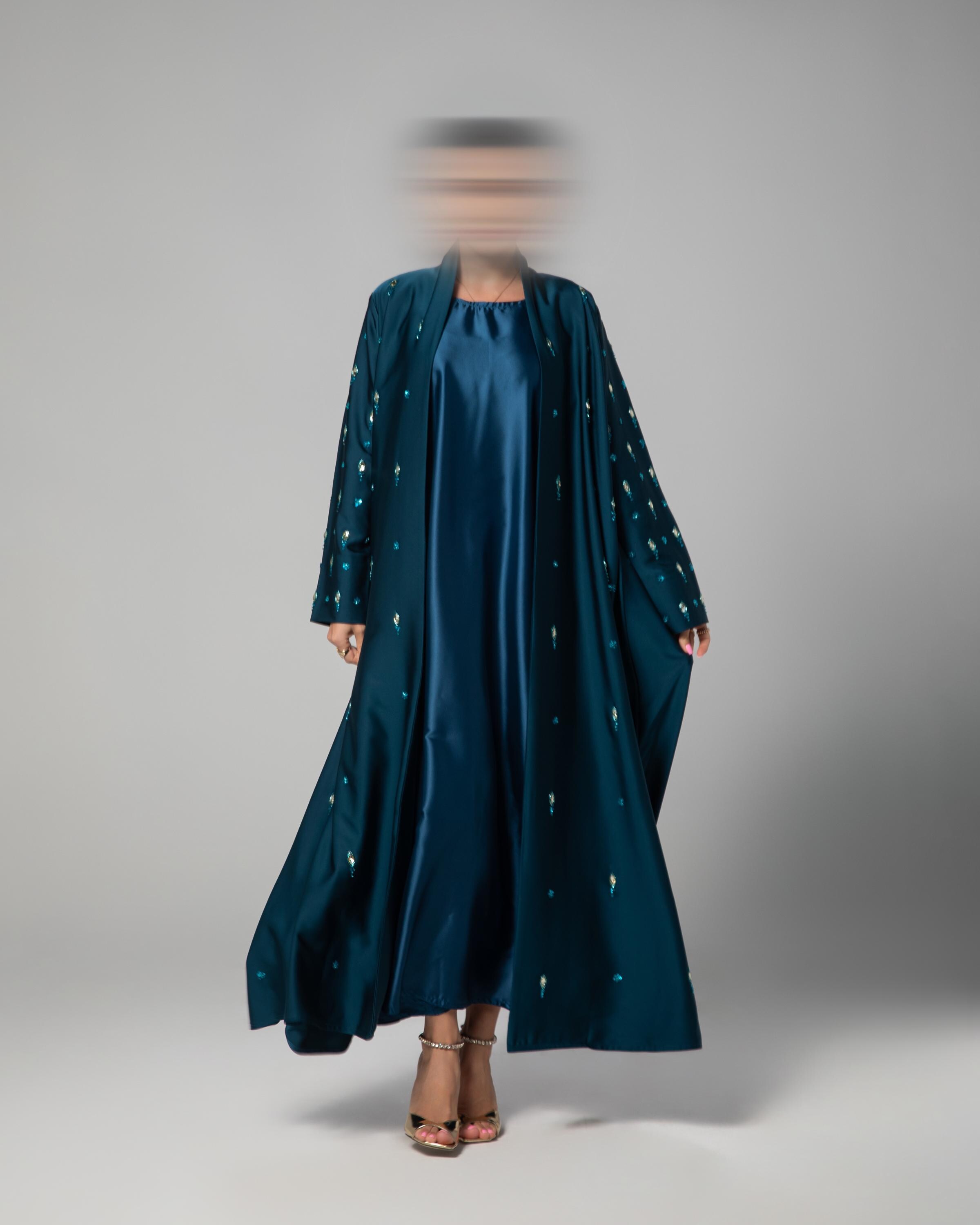 Clarity Glam Pret Embroidered Abaya Jasmine