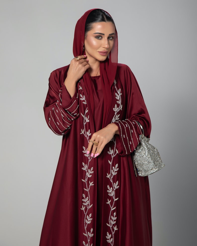 Amani Textured Abaya Set - Canyon
