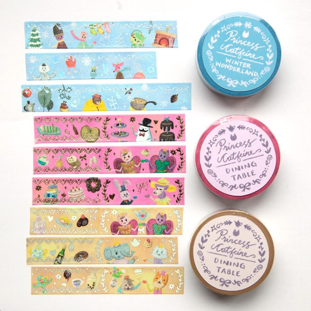 Princess Catherine Washi Tape, Eco Friendly Tape, Stationery, Bullet ...