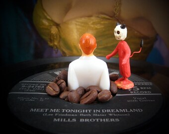 Inciting the Id in the Land of Gold Lamé — original, custom framed surreal photograph by John Purlia