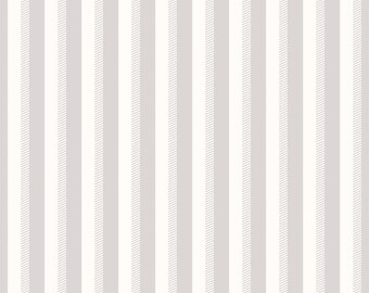 Wiltshire Stripe Gray by Carina Gardner for Riley Blake in Petals Blue- 1 Yard