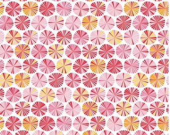 Fancy Free Pinwheels in Pink by Lori Whitlock Cotton Fabric for Riley Blake- 1 Yard - One Yard