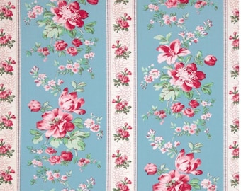 Rosewater Climbing Blossoms in Pool by Verna Mosquera for Riley Blake  - 1 Yard