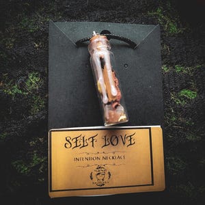 Self-Love Spell Jar Necklace, Love, Happiness, Attraction image 1