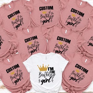 Presonalized Birthday Squad Shirts,Birthday Team Shirt,Birthday Group Shirts,Birthday Crew Shirts,Birthday Girl Shirt,Birthday Family Shirt,