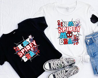 In my Spidey Mom Era and Spidey Era Shirt,Mom nd Kids Gift Shirt,Disney Spider Mama Shirt,Mommy Shirt,Mother's Day Shirt,Spider Women Shirt,