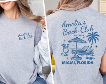 Custom Beach Bachelorette Bride Shirt,Personalized Beach Bride Shirt,Bachelorette Party Shirt,Bach Club Bachelorette Gift,Beach Bride  Gifts