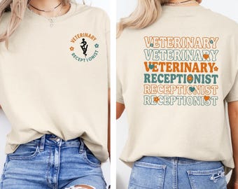 Veterinary Receptionist Gift Shirt,Vet Receptionist Shirt,Cute Vet Life Shirt, Veterinarian Gift, Vet Tech Week, Animal Doctor Gift Shirt,