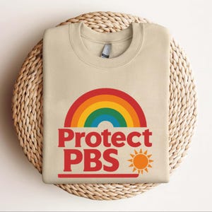 Protect PBS Rainbow T-Shirt,Unisex PBS Shirt, Political  Shirt, Save Public Broadcasting Shirt,Anti Trump Shirt,Feminist Democrat Tee