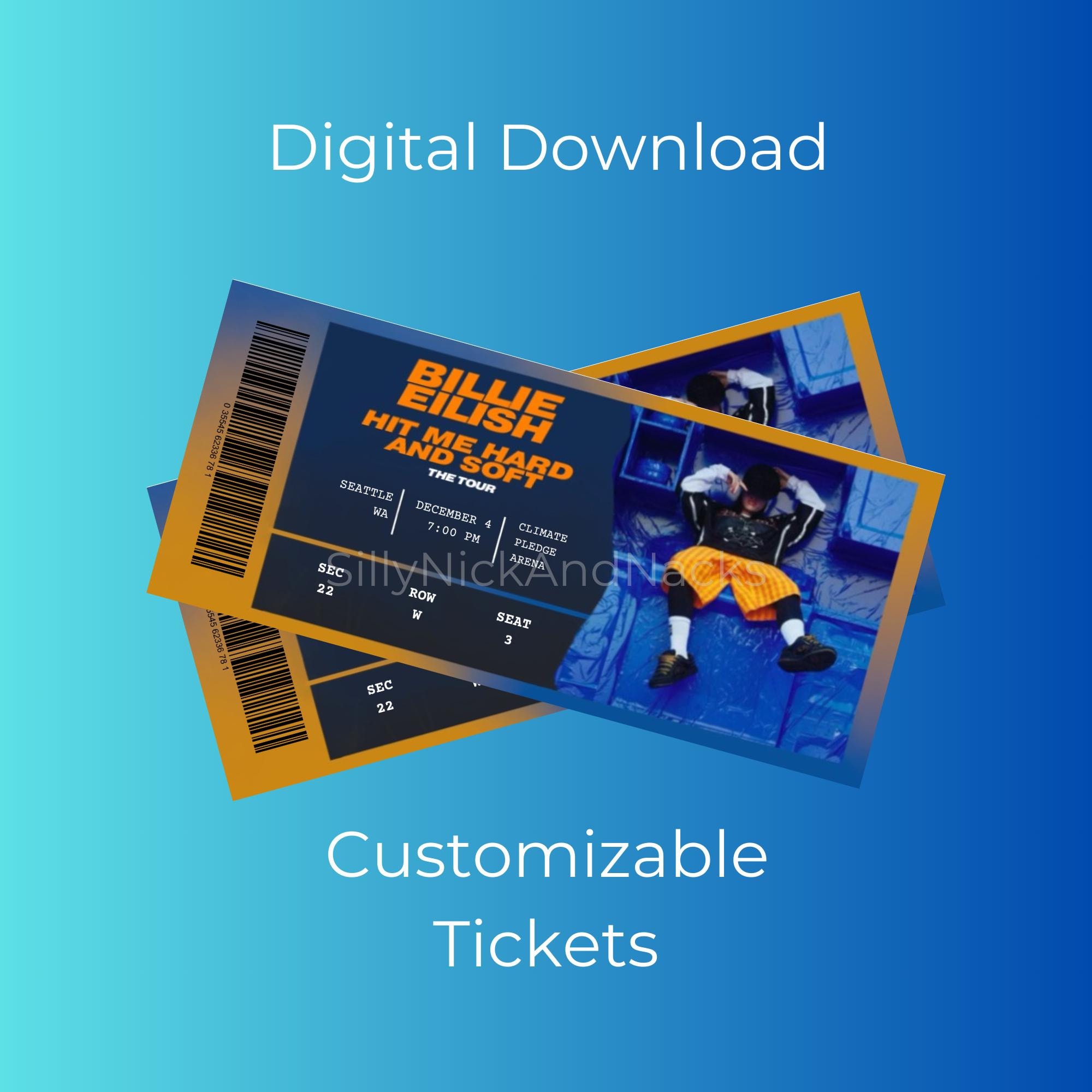Hit Me Hard and Soft Tour Ticket - Etsy