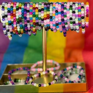 Pride Bracelet | Beaded Bracelet | LGBTQIA Flag Bracelet | Pride Jewelry
