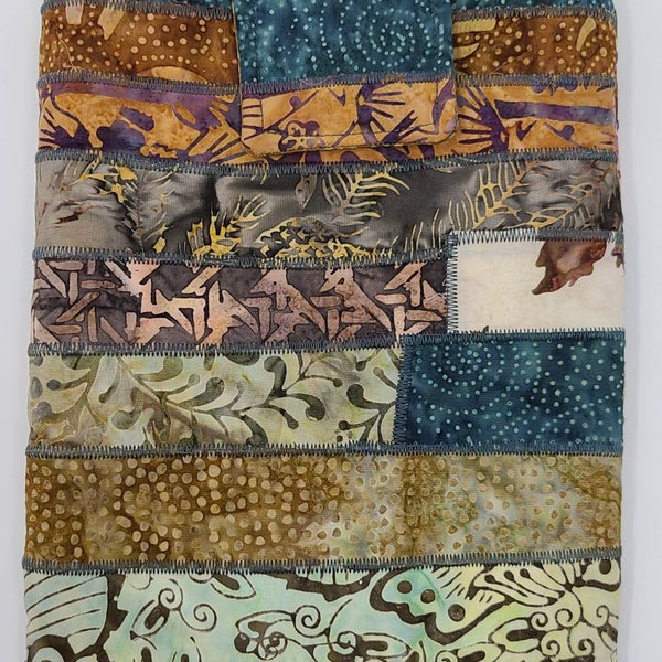 Tablet Sleeve Padded in Natural Colored Batik Fabrics