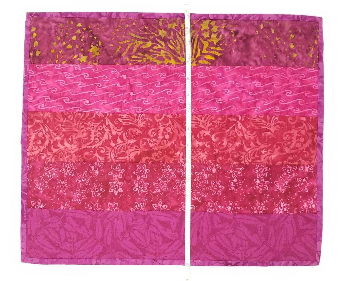 Quilted Batik Placemats in Burgundy set of 4 Etsy