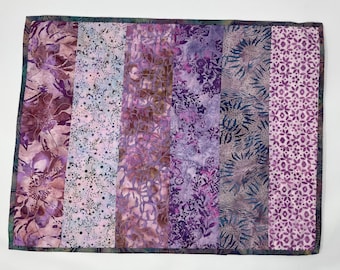 Table Topper Quilt in Lavender Batik