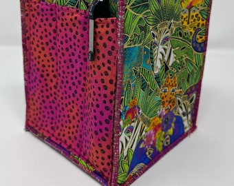 Home Storage Organizer in Laurel Burch Jungle Earth Song