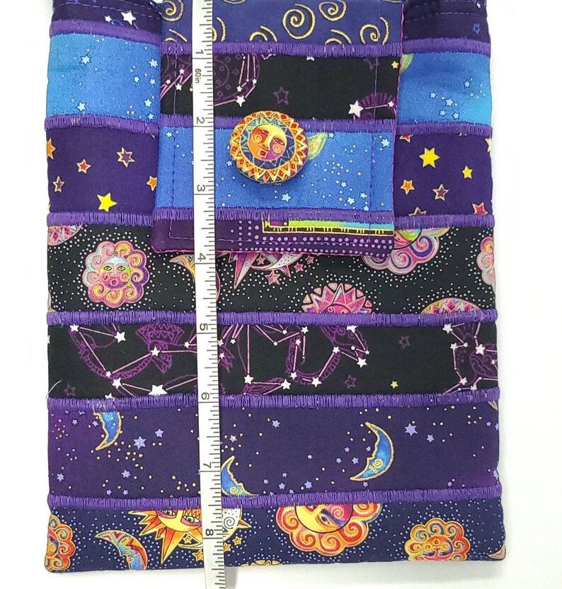 Small Purse in Laurel Burch Celestial Magic with Adjustable Straps
