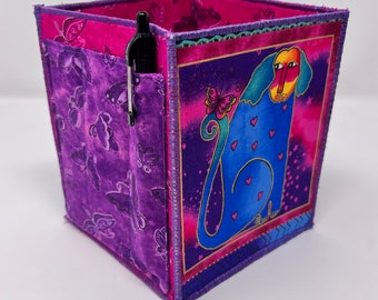 Home Storage Organizer in Laurel Burch Kindred Canine Prints