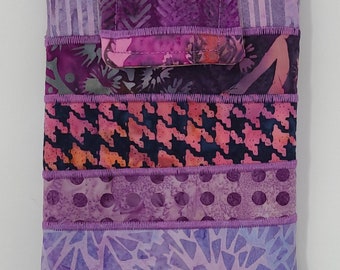 Kindle Ipad Mini Sleeve in Purple Batik Fabrics