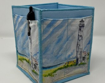 Home Storage Organizer Special Edition in SieberDesigns Exclusive fabrics Lighthouse