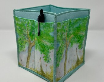 Home Storage Organizer Special Edition in SieberDesigns Exclusive fabrics Spring Tree