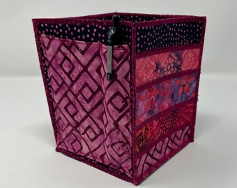 Home Storage Organizer in Berry Batiks