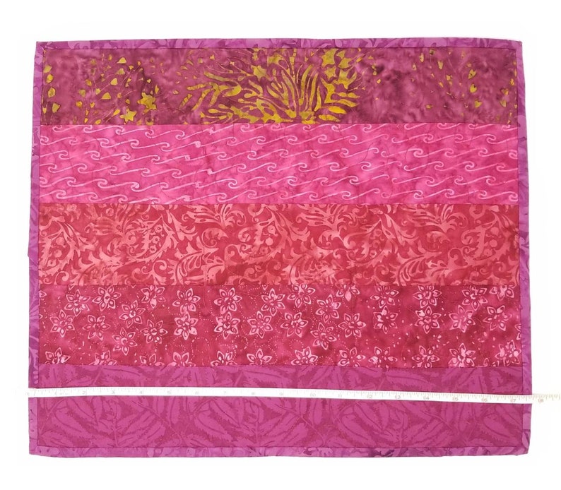 Quilted Batik Placemats in Burgundy set of 4 Etsy