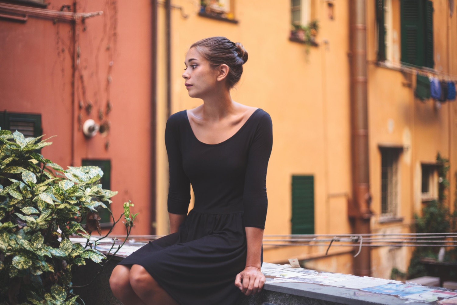 Little Black Dress Summer dress jersey dress day dress Etsy