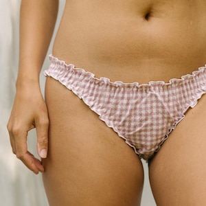 organic cotton gingham panty