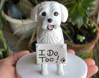 Custom Dog Wedding Cake Topper Cat Pet Animal