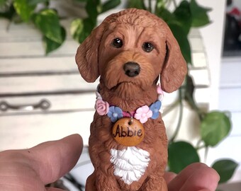 Custom Dog wedding cake topper Maltipoo