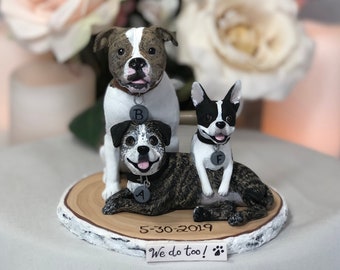 Custom Dog Wedding Cake Topper Cat Pet Animal