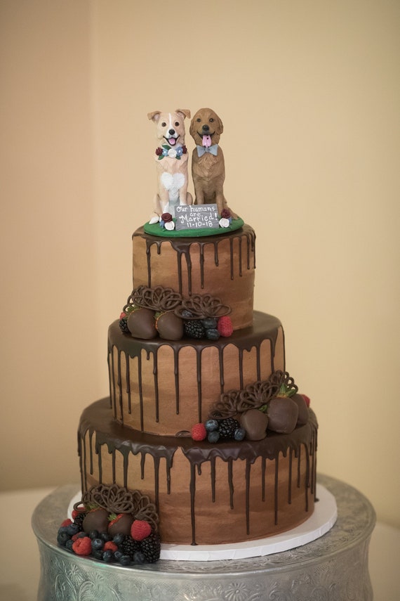 Custom Dog Wedding Cake Topper Etsy