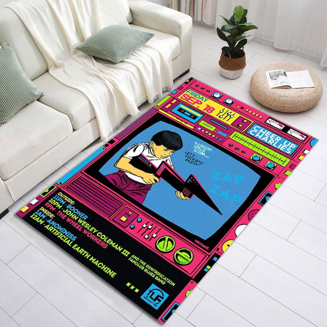 Arcade Retro Gaming Rug – Pixel Art for Modern Spaces-decorate With ...
