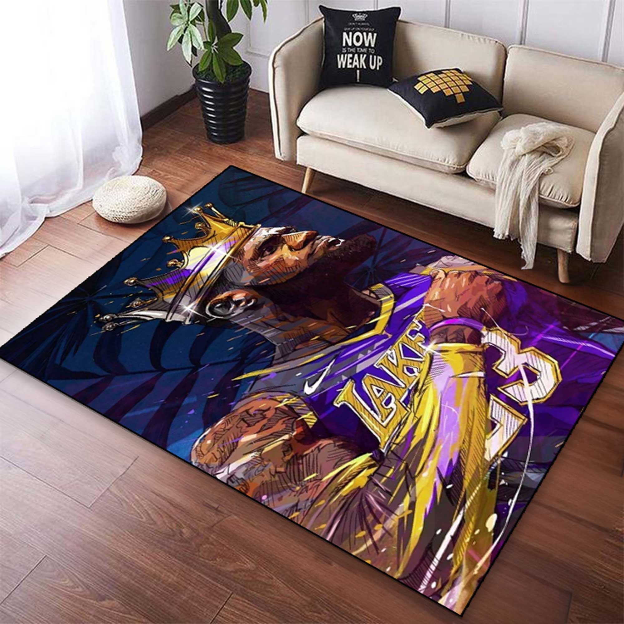 ☆新品☆ NBA レイカーズ　lakers ラグ　インテリア　絨毯　バスケ ☆新品☆ NBA レイカーズlakers ラグインテリア絨毯バスケ