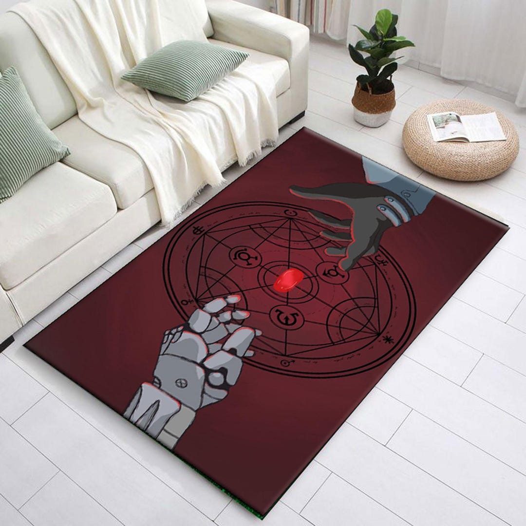 Fullmetal Alchemist Manga Rug Dynamic Edward Elric Gift Unique Floor ...