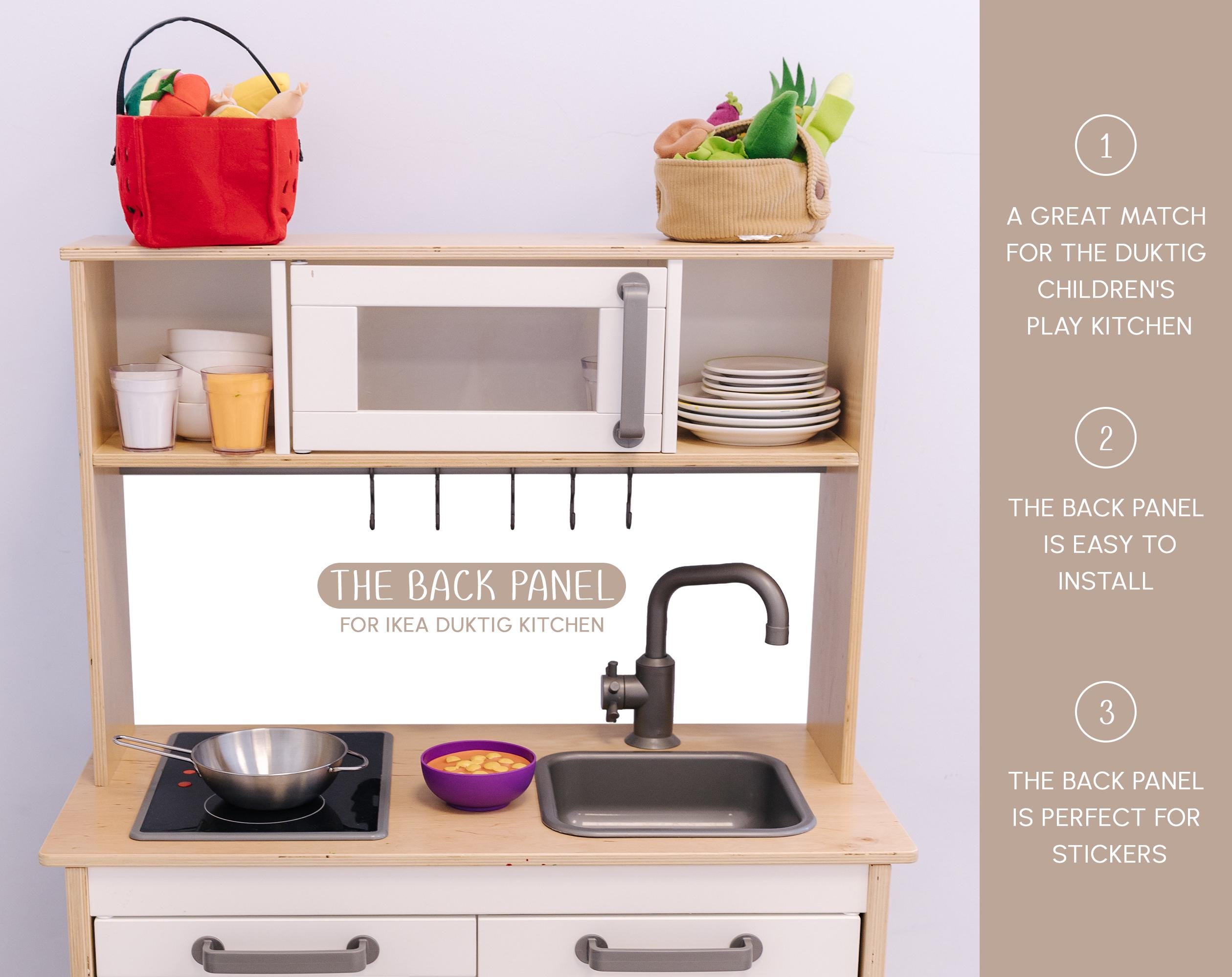 IKEA Duktig Kitchen Back Wall: Customizable Play Kitchen Panel - Etsy