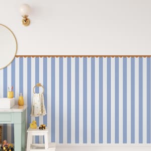 Colorful Striped Fabric Wall Decals: Kids Room Decor, Peel & Stick