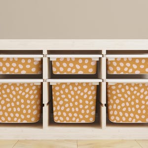 Pegatinas Boho de lunares para IKEA Trofast: Decoración para la habitación infantil o sala de juegos.