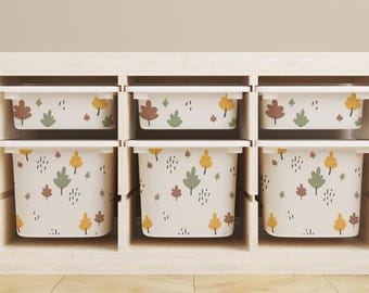 Woodland Tree Decals for IKEA TROFAST: Autumn Leaves Vinyl Stickers