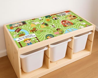 Farm IKEA Trofast Sticker: Montessori Playroom Maze Decal